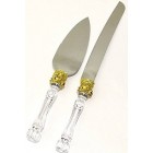 Cake Knife & Server Set For Birthday Party Wedding Sweet 16 Quinceanera